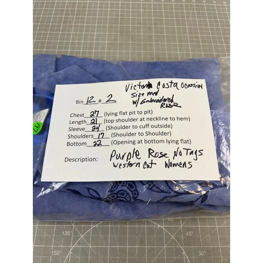 Victor COSTA "Occasion" Women's Leather Jacket Sz. M Embroidered Cut Out BLUE - Picture 11 of 11